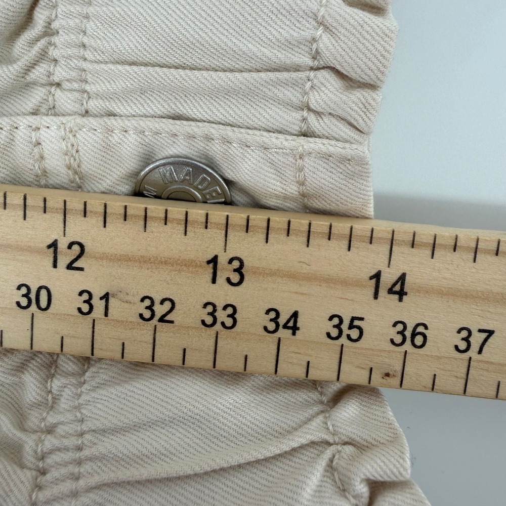 NWT Madewell High Rise Elastic Waist Utility Shorts Tan Size 32 or 14 - Picture 6 of 10